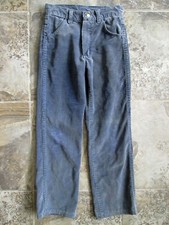 VTG Rustler Pants 22x23 Boys 10 Slim Blue Corduroy Cotton Straight Leg Western