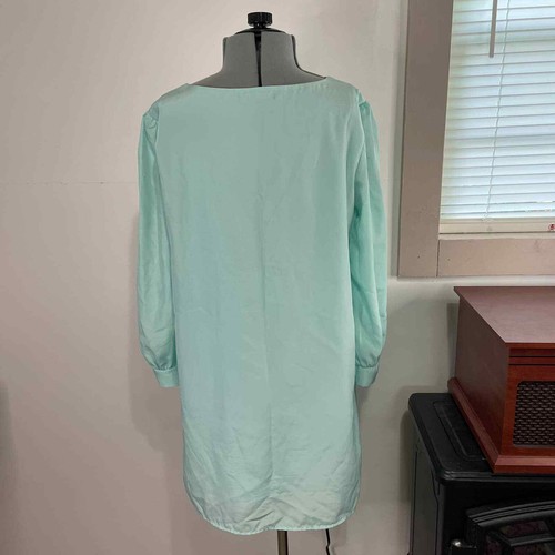 Lulus neuwertig grün Größe mitteldurchsichtig langärmelig Shift Minikleid - Bild 2 von 4