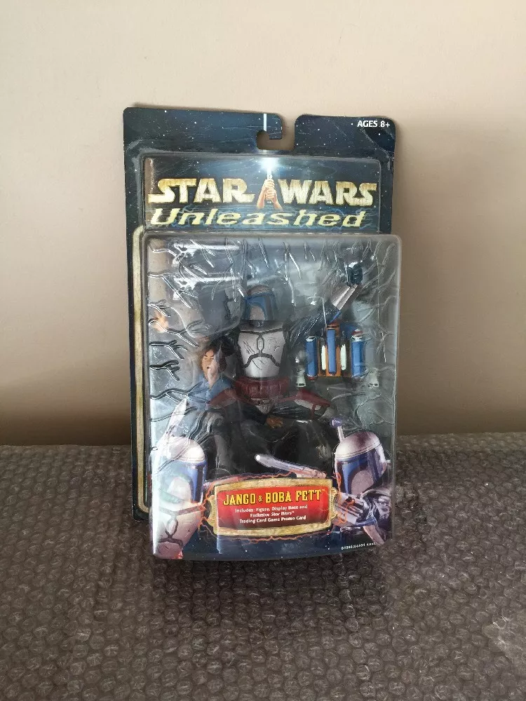 2002 HASBRO STAR WARS UNLEASHED JANGO BOBA FETT FIGURE NEW