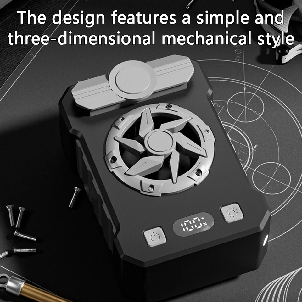 10000mAh Waist Clip Fan Outdoor Personal Portable Cooling Belt USB Rechargeable - image 4 of 4