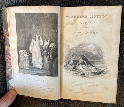 Antique The Abbot, by Walter Scott Vol. XX Waverley Novels 1861 - Picture 4 of 12