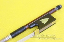 New 4/4 Violin Bow Brazilwood Violin Bows Ebony Frog Balance Natural Bow Hair 1P