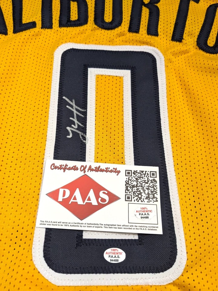 Tyrese Haliburton Indiana Pacers Signed Autographed Jersey with COA eBay