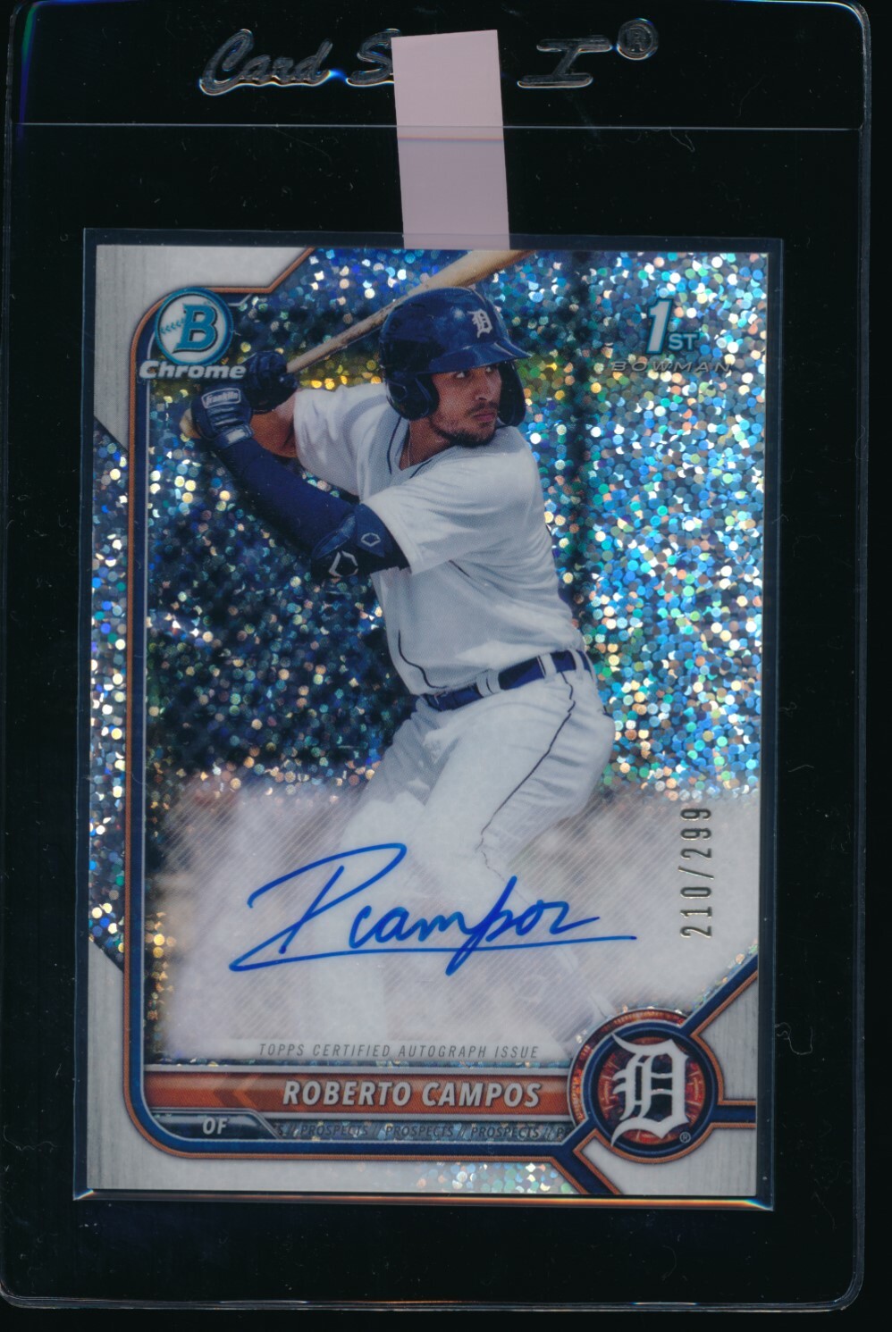 ROBERTO CAMPOS AUTO 1st 2022 Bowman Chrome Autograph SPECKLE REFRACTOR #/299 RC