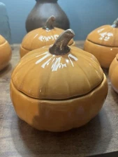 Vintage Pumpkin Harvest Bowls - Designed By Barbara Eigen For Harry And David