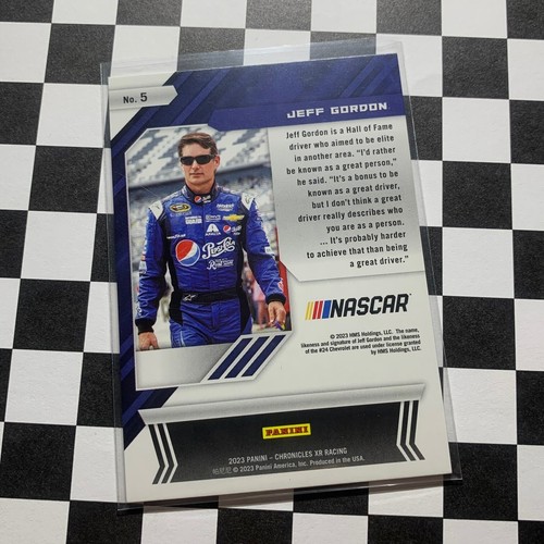 Jeff Gordon 2023 Panini Chronicles XR Red SN 71/99 - Picture 2 of 2