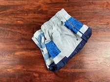 MERONA Waist Tie Blue Striped Board Shorts Swim Trunk Men  s Size Medium