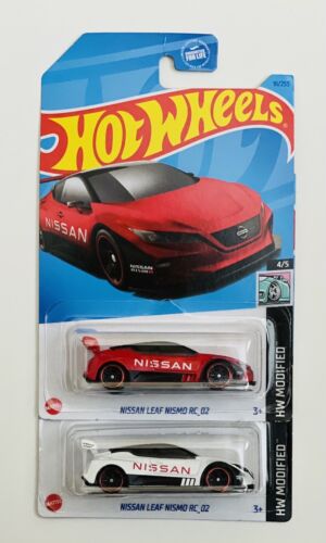 2023 Hot Wheels HW modifiziert Nissan Leaf Nismo RC_02 91/250 rot & weiß Varianten - Bild 1 von 5