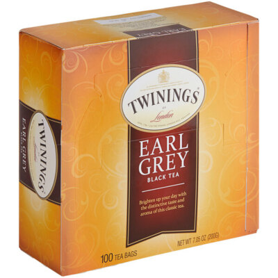 Twinings Earl Grey Tea Bags - 100/Box