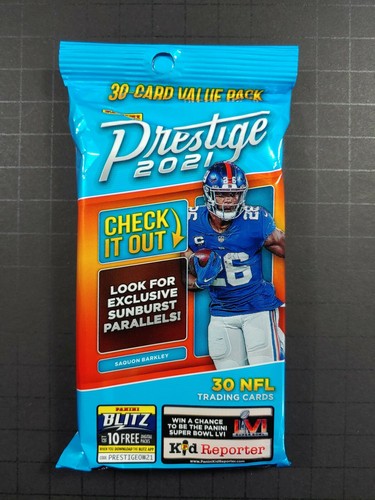 2021 Panini Prestige Football VALUE PACK 30 CARDS Sealed Trevor Lawrence RC?