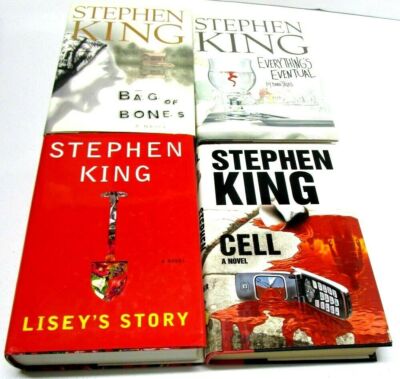Lot STEPHEN KING Scribner- CELL- Lisey's Story-EVERTHINGS EVENTUAL-Bag OF Bones