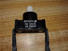 NEW Defond DPC-1114 Push Button on/off Switch 13 A 125 V  SOLDERED 8" Leads