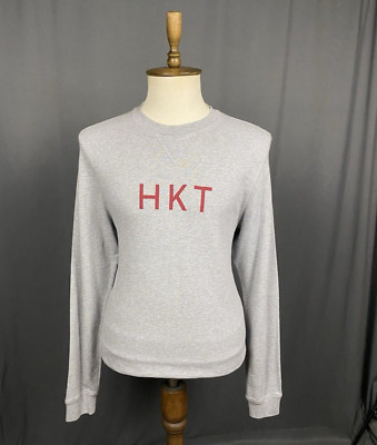 Hackett Big Logo Men's Gray Crewneck Sweater Size L