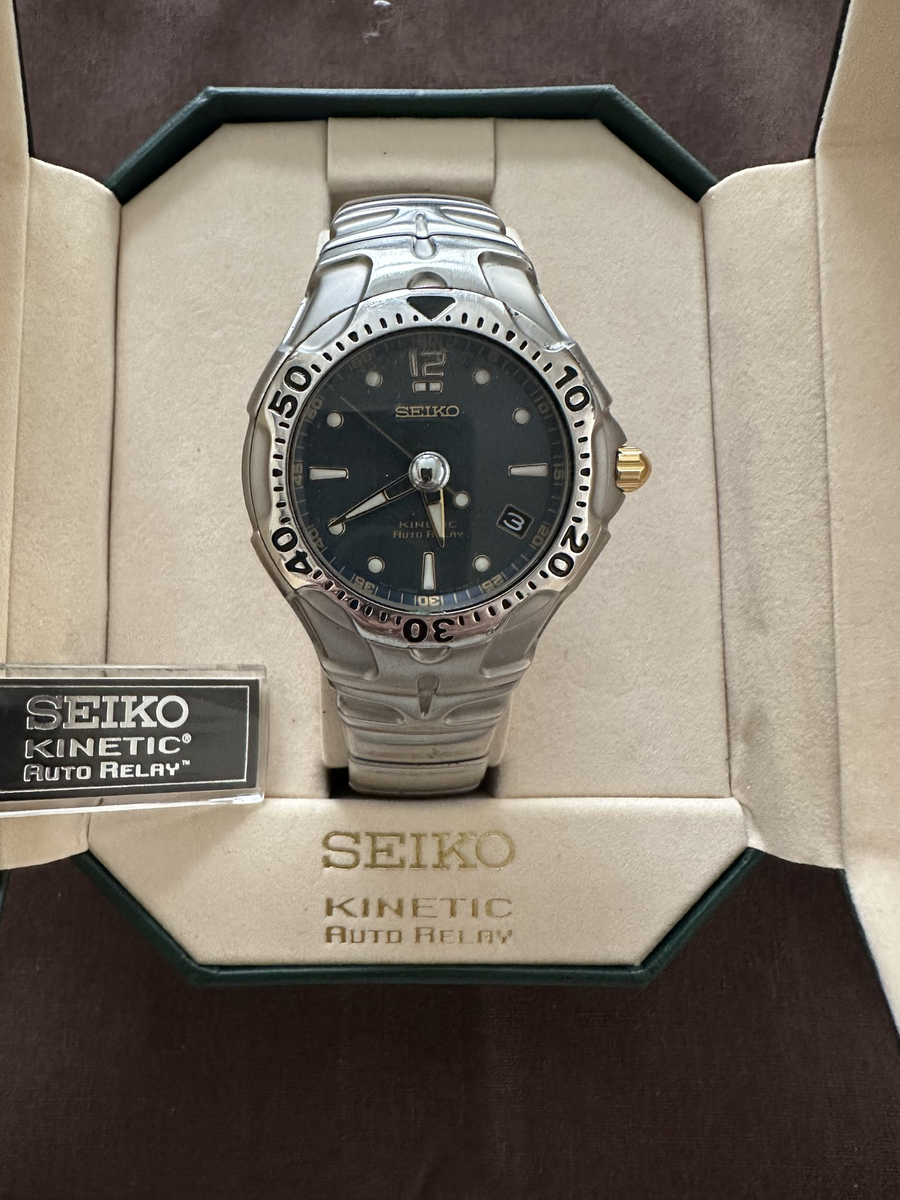 Seiko Auto Relay Kinetic 5J22-0A50 Automatic Men's Watch