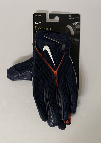 Nike Superbad 6.0 PE Syracuse Orange NCAA Football Gloves DX5298-432 Men's Sz XL - 第 2/9 張圖片
