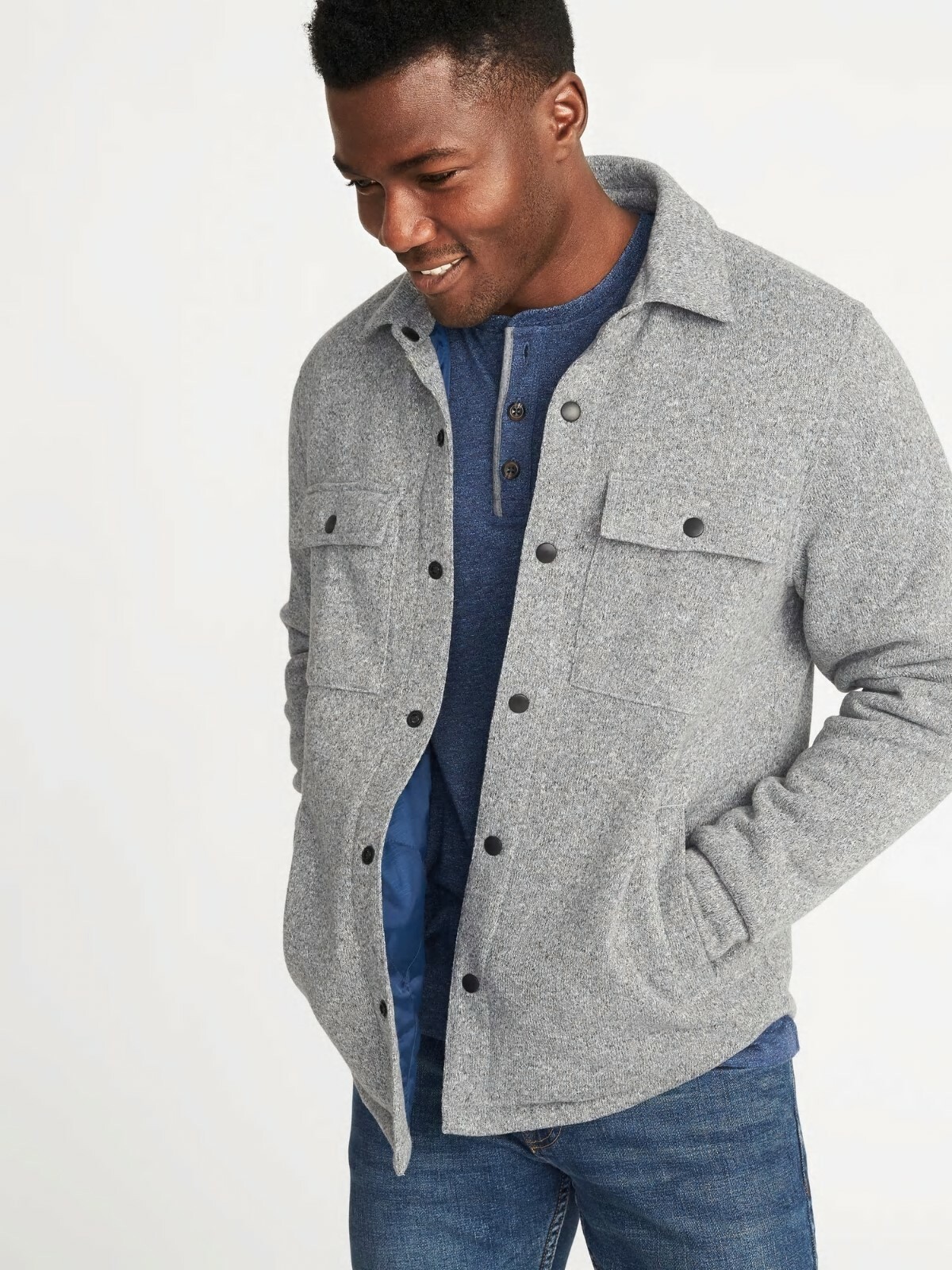 Old Navy Sweater-Fleece Shirt Jacket 