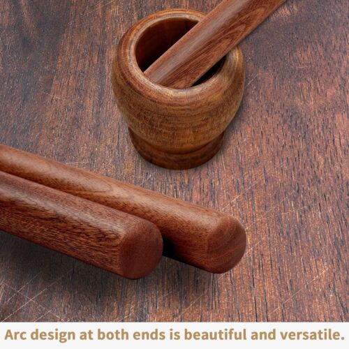 Wood Rolling Pin Extra Long Thickened 17.7 x 1.38 inches for Baking - 第 4/7 張圖片