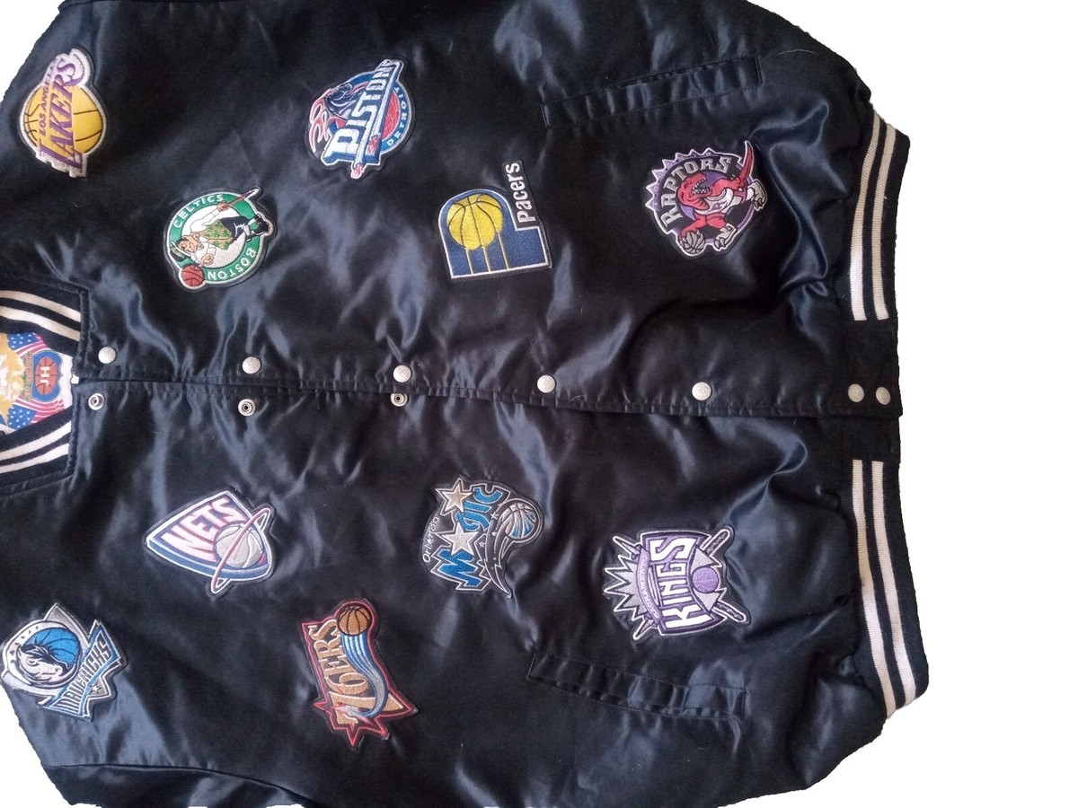 Vintage Jeff Hamilton 4XL NBA Logo Jacket 90s. (32 Teams Vintage Jeff Hamilton 4XL NBA Logo Jacket 90s. (32 Teams