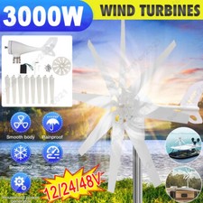 3KW Generatore eolico a turbina 8 pale mulino a vento verticale regolatore di po