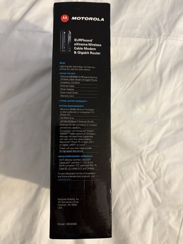 Motorola SURFboard extreme Wireless Cable Modem & Gigabit Router - Photo 7/8