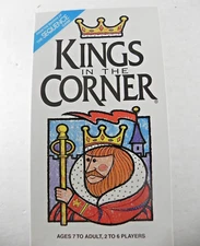 Kings In The Corner Vintage Board Game Card Game Jax Sequence 1996