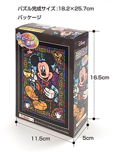 Tenyo Japan Jigsaw Puzzle Dsg 266 955 Disney Mickey Stained Glass 266 Pieces Ebay