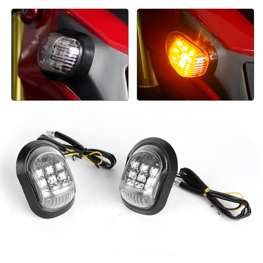 »Motorcycle Turn Signal Light 9LED Indicators Blinker Flasher 12V Yellow