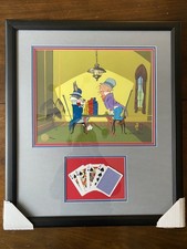 Bugs Bunny ALL-IN Chuck Jones SIGNED Cel Poker LIMITED /250, Frame + COA