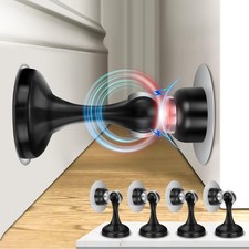 Magnetic Door Stoppers 4 Pack, Stainless Steel Door Stops for Wall and Floor ...