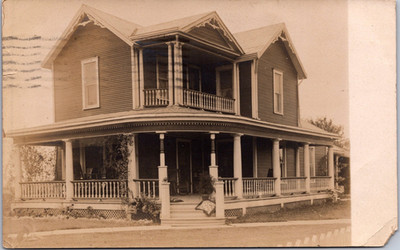PC6035 OH Ohio Morral House Home Scene Marion County Postcard RPPC