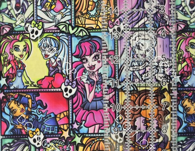 #ad Custom Cotton Woven Fabric TV Show Monster High By The 1 4 Yard 9x56 $6.49