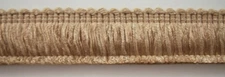 5 Yds.  Camel/ Shiny Brandy 1 1/2 Inch Soft Brush Fringe Sewing Trim FR-126