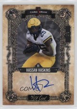 2022 Wild 5 Card Draw Sparkles Holo Foil - Black 1/1 Hassan Haskins Auto 11ur