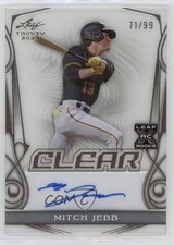 2023 Leaf Trinity Clear Auto Bronze 71/99 Mitch Jebb #CA-MJ1 Auto 10x2