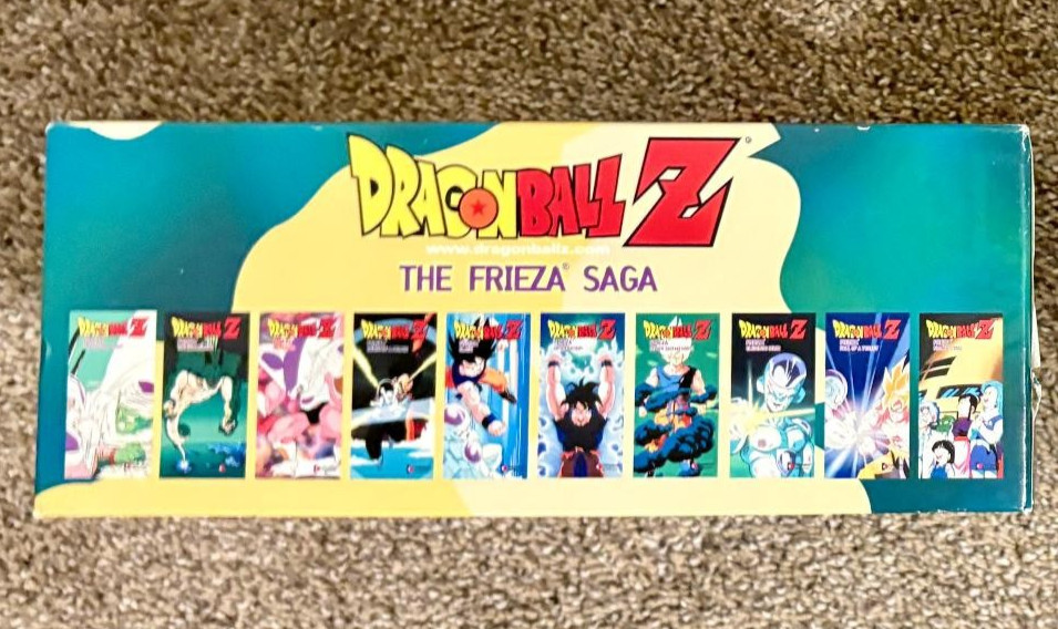 DRAGON BALL Z THE FRIEZA SAGA 10 VHS COMPLETE BOX SET WORKING CONDITION W/BOX