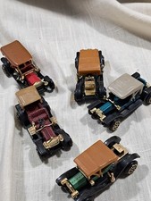 Lot of 5 Cars, vintage style, mini , model Ts New Set HGF