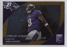 2024 Panini Donruss Elite Field Vision Orange 65/99 Lamar Jackson #2 16ze
