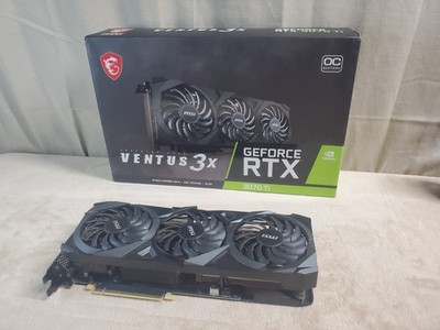 MSI NVIDIA GeForce RTX 3070 Ti VENTUS 3X 8G OC Graphics Card Box & Insert