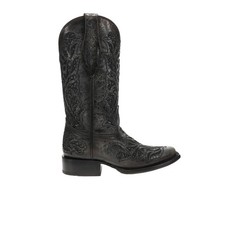 Corral Boots Glitter Inlay Embroidered Square Toe Cowboy Womens Black Casual Bo