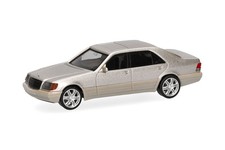 Herpa 030946-002 MB 600 SEL V12 mit Brabus-Felgen, rauchsilber, 1:87, NEU Modell