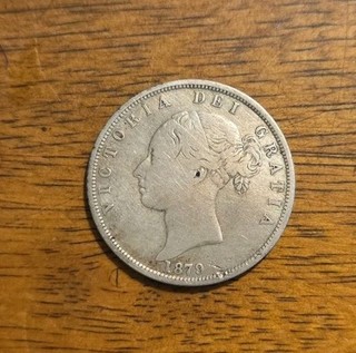 Great Britain 1879 Half Crown Circulated Silver Coin