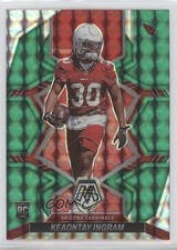 2022 Panini Mosaic Rookies Green Mosaic Prizm Keaontay Ingram #355 0b3