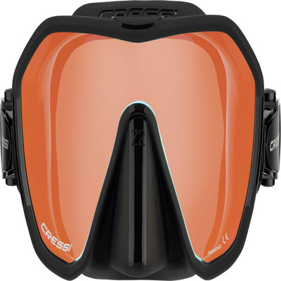 Cressi Z2 Frameless Masks Black/Blue Inner Blue Orange Outer Reflection Lens