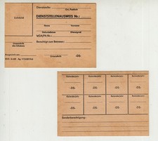 1 Stück DDR blanko NVA Ausweis Dienstellenausweis