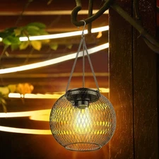 Solar Lights Outdoor Waterproof Hanging -  Lantern for Garden Tree Patio Decor