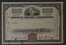 American Viskose Corporation 1963   5 Shares