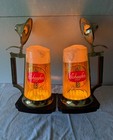 Beautiful Matching Pair 1960's-1970's Schaefer Beer Lighting w/ Animated Bubbles — photo 8