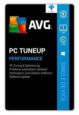 AVG TuneUp| 1 PC/WIN | 1 Jahr stets aktuell|Download| Key schnell per eMail|ESD