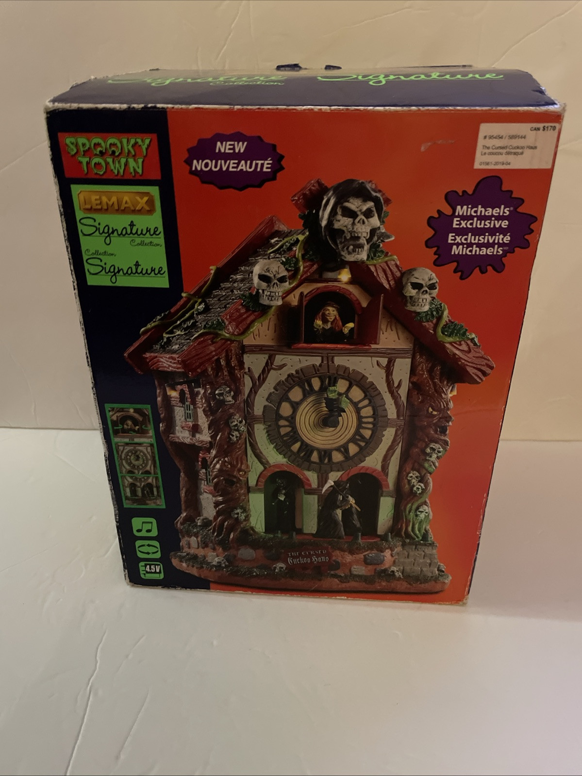 Lemax Spooky Town Cursed Cuckoo Clock Halloween Village 2019 New In Box