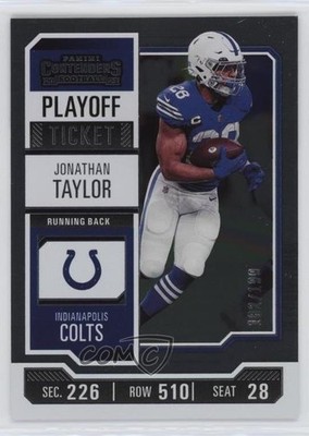 2023 Panini Contenders Playoff Ticket 182/199 Jonathan Taylor #43 16wc